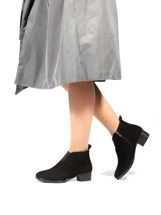 Женские ботильоны eObuv черные, артикул 800142-PL-401