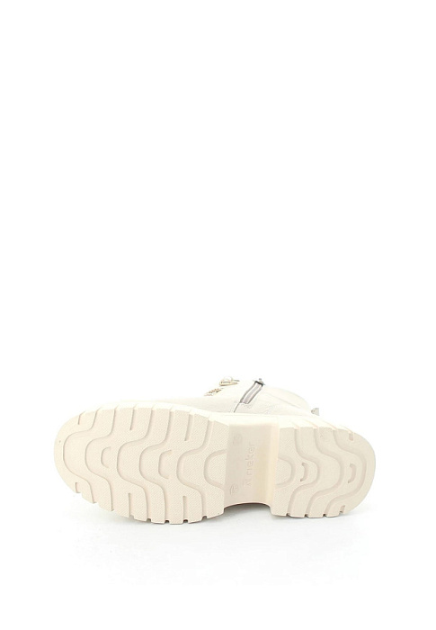 Женские ботинки RIEKER белые, артикул W1877-80