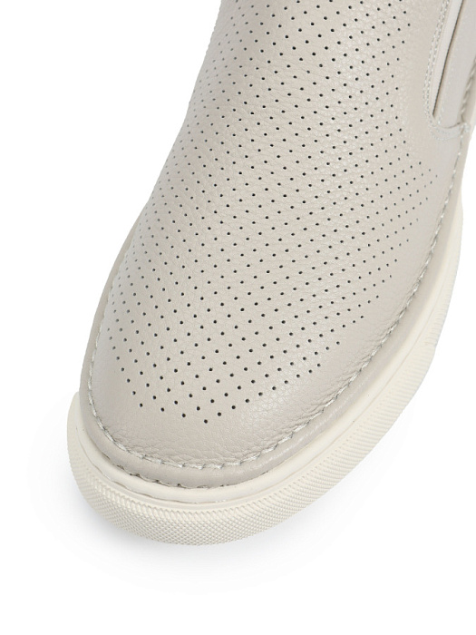 Мужские слипоны BRUNO RENZONI  бежевые, артикул BR16706-MB