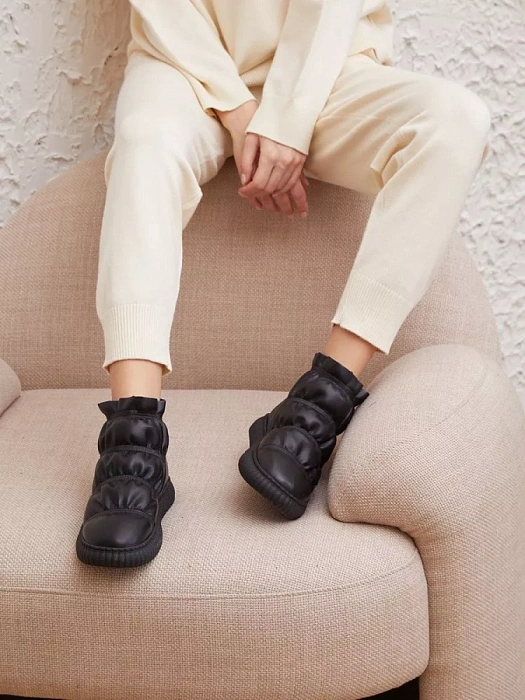 Женские ботинки basic Donna Daniella  черные, артикул NU404-011