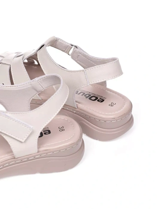 Женские сандалии eObuv бежевые, артикул 52E-LQ6127-021.EO