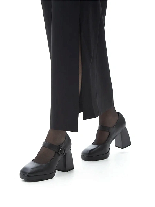 Женские мери джейн SOFIA-ALEXANDRA черные, артикул 17E-ZH518-L1081-1Y