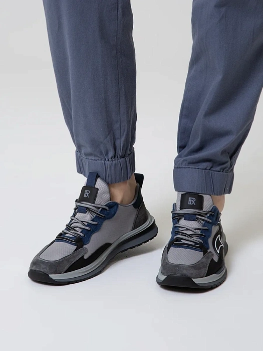 Мужские кроссовки BRUNO RENZONI  серые, артикул HGLB90203-17