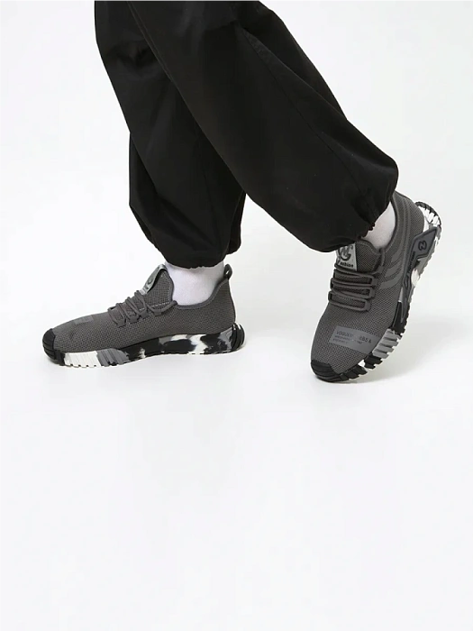 Мужские кроссовки BRUNO RENZONI  серые, артикул BR6716-MB/10