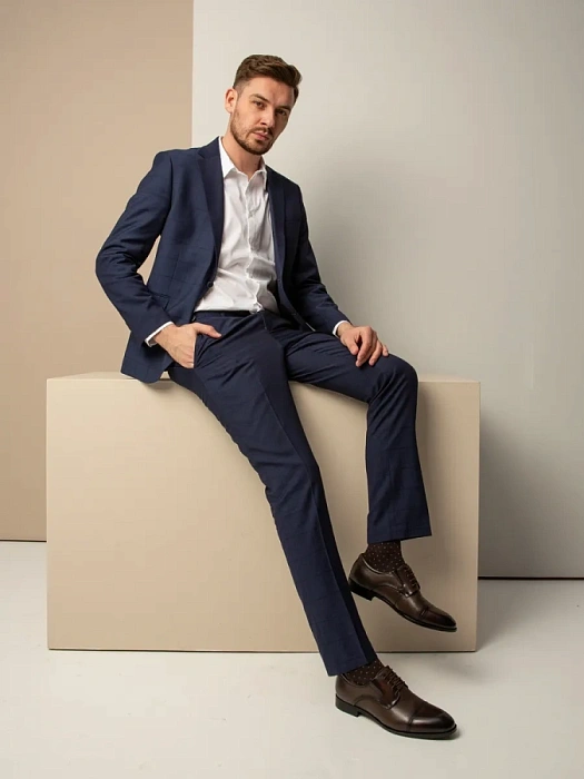 Мужские дерби BRUNO RENZONI  коричневые, артикул YS397A-H07B-NP-1