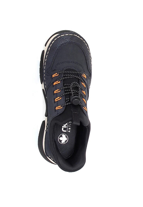 Женские ботинки RIEKER синие, артикул 45963-14