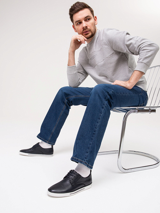 Мужские туфли BRUNO RENZONI  синие, артикул M197A-62B