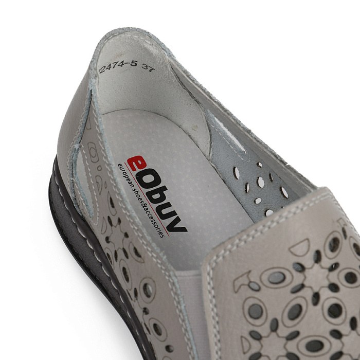 Женские туфли eObuv серые, артикул 202474-5