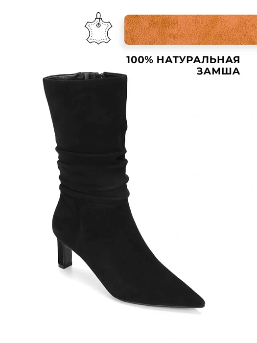 Женские сапоги basic FEDERICA RODARI черные, артикул 7E-3C507-985