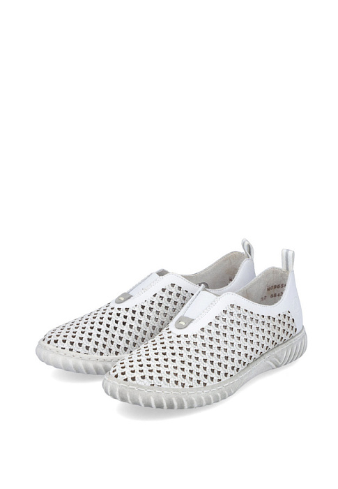 Женские туфли RIEKER белые, артикул N0965-80