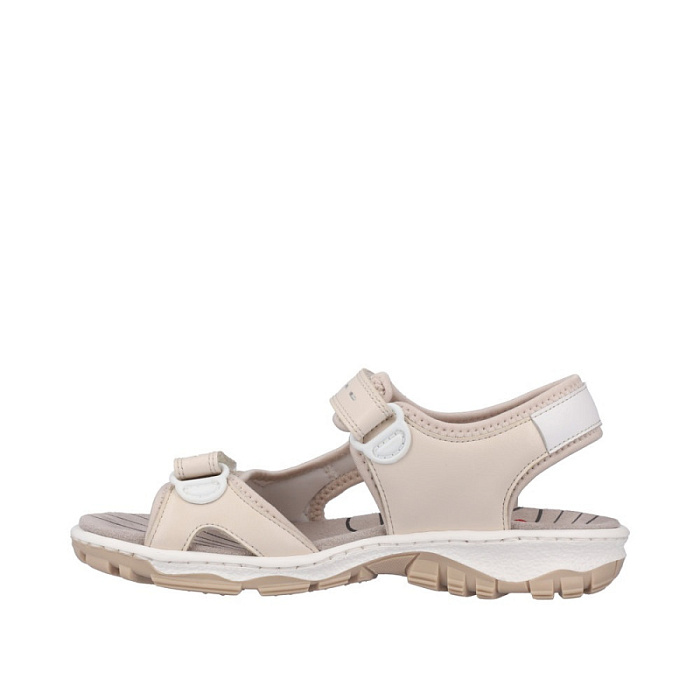 Женские сандалии RIEKER бежевые, артикул 68866-62