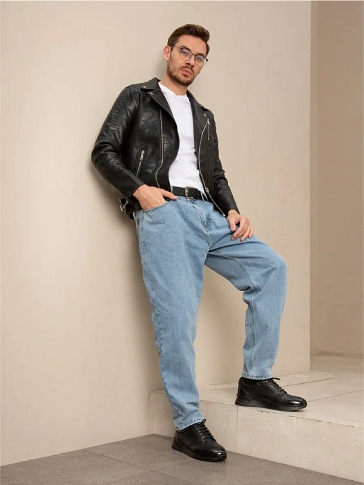 Мужские кроссовки BRUNO RENZONI  черные, артикул A004-1