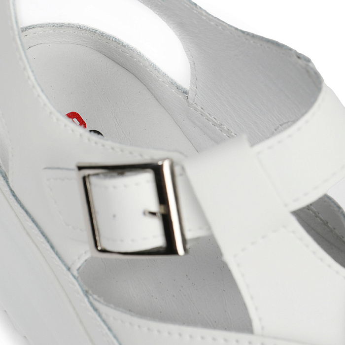 Женские сандалии eObuv белые, артикул 903053-5