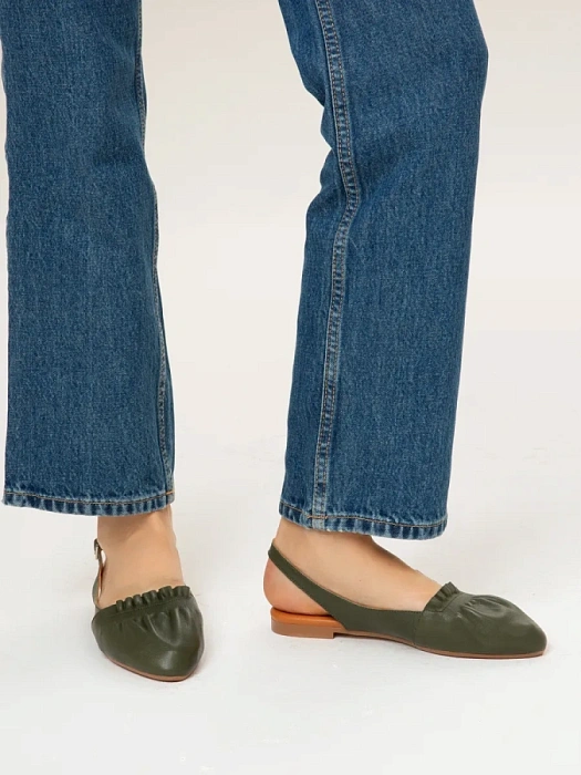 Женские слингбэки SOFIA-ALEXANDRA зеленые, артикул 38E-HF1082-B1056D1