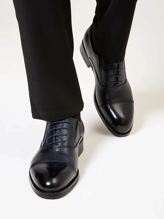 Мужские туфли BRUNO RENZONI  синие, артикул 5408A-7105D