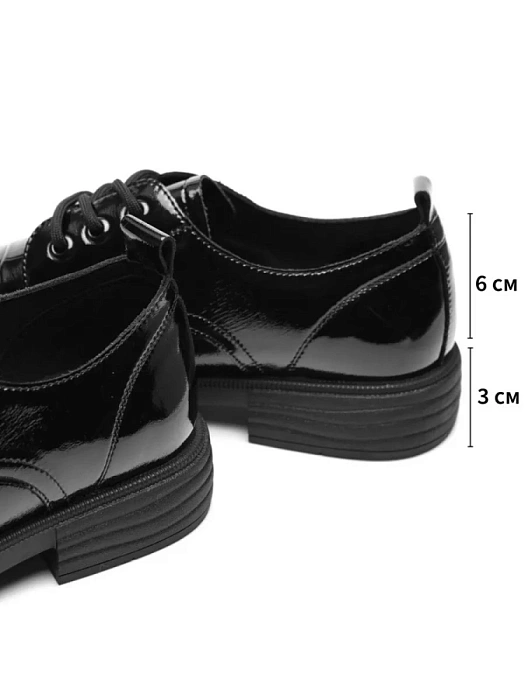 Женские туфли Donna Daniella  черные, артикул EH243-081