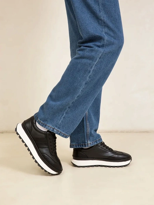 Мужские кроссовки BRUNO RENZONI  черные, артикул ZCA8982T-1