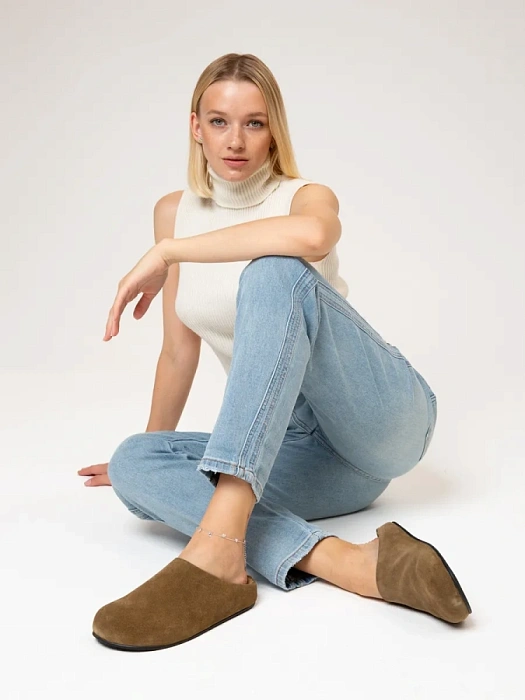 Женские пантолеты SOFIA-ALEXANDRA хаки, артикул LT608-79-1MM-H