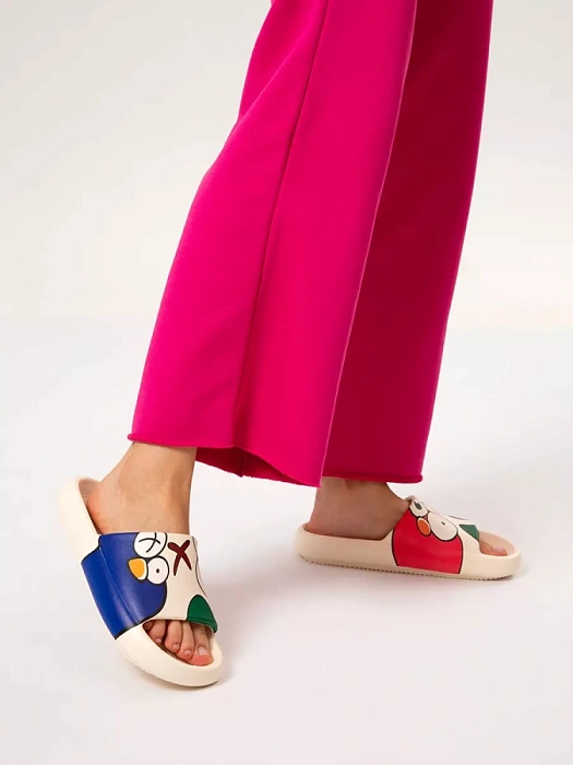 Женские пантолеты eObuv бежевые, артикул 847975/02-01EB