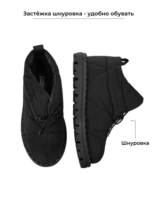 Женские ботинки Donna Daniella  черные, артикул 22W9-32-101Z