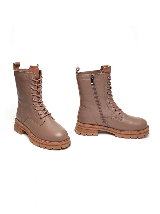 Женские берцы Donna Daniella  бежевые, артикул 22W10-26-108Z