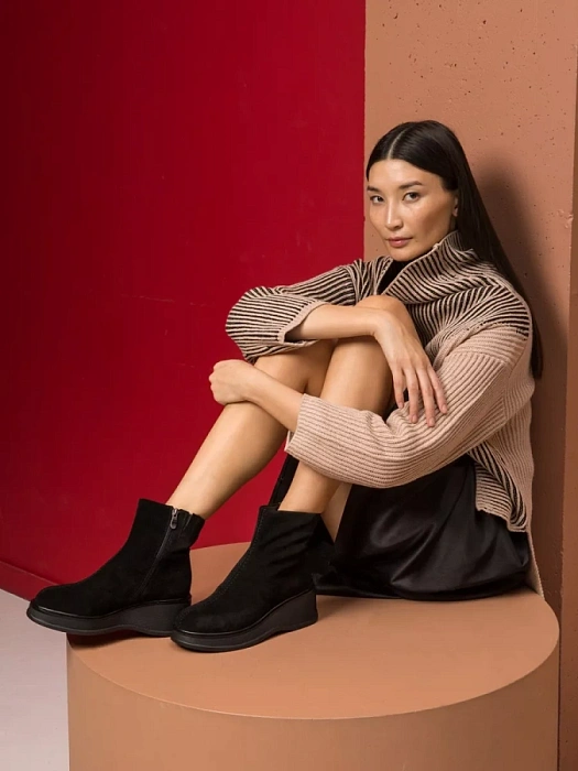 Женские ботинки basic SOFIA-ALEXANDRA черные, артикул 17E-Z16490-B01B