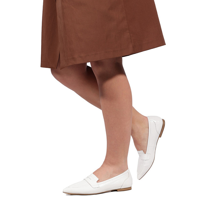 Женские лоферы CAPRICE белые, артикул 9-9-24200-20-122