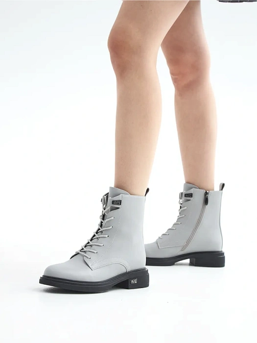 Женские ботинки FEDERICA RODARI серые, артикул 31E-K623-L497