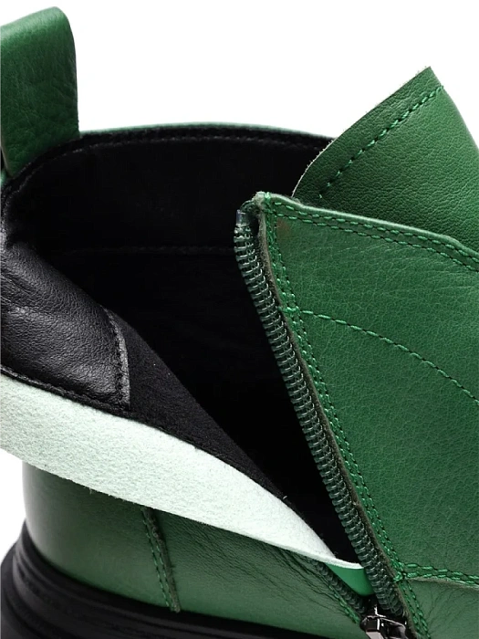 Женские ботинки FEDERICA RODARI зеленые, артикул 7E-4H480-4