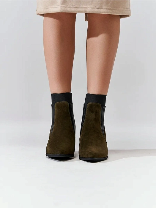 Женские ботильоны FEDERICA RODARI хаки, артикул 7E-3C509-60