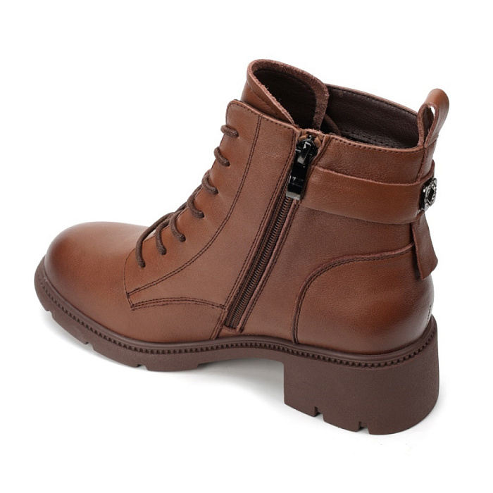 Женские ботинки basic FEDERICA RODARI коричневые, артикул 42E-Q921-1B