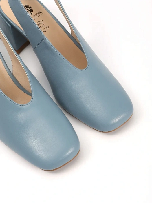 Женские слингбэки FEDERICA RODARI синие, артикул 4E-6273-303-A489