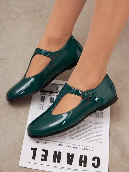Женские туфли FEDERICA RODARI зеленые, артикул 4E-3730-209-25W