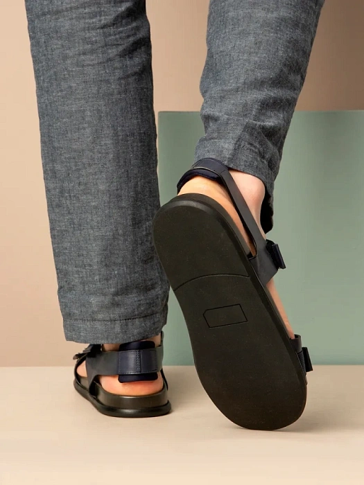 Мужские сандалии BRUNO RENZONI  синие, артикул YD023A