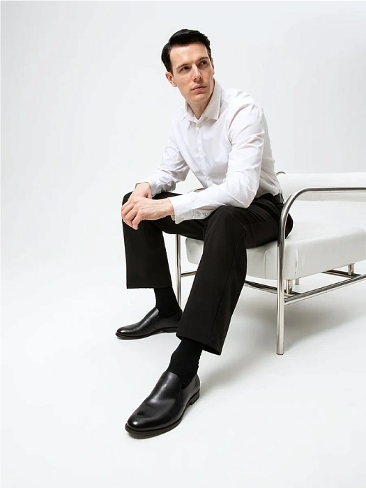 Мужские туфли BRUNO RENZONI  черные, артикул BR16773-MB