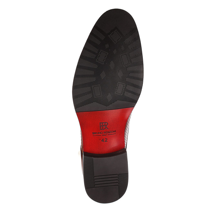 Мужские туфли basic BRUNO RENZONI  рыжие, артикул 5281B-790B