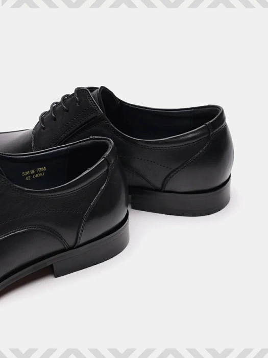 Мужские дерби BRUNO RENZONI  черные, артикул 5381A-728A