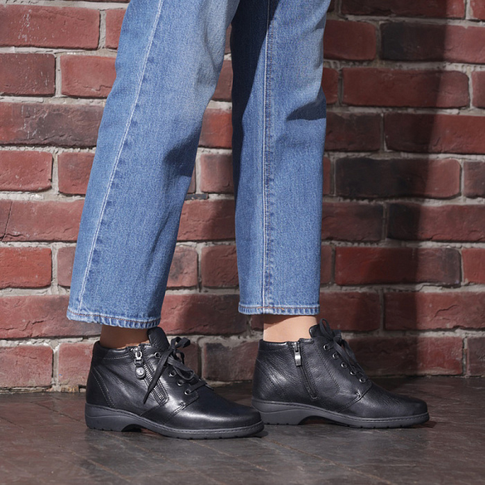 Женские ботинки basic CAPRICE черные, артикул 9-9-25152-29-022