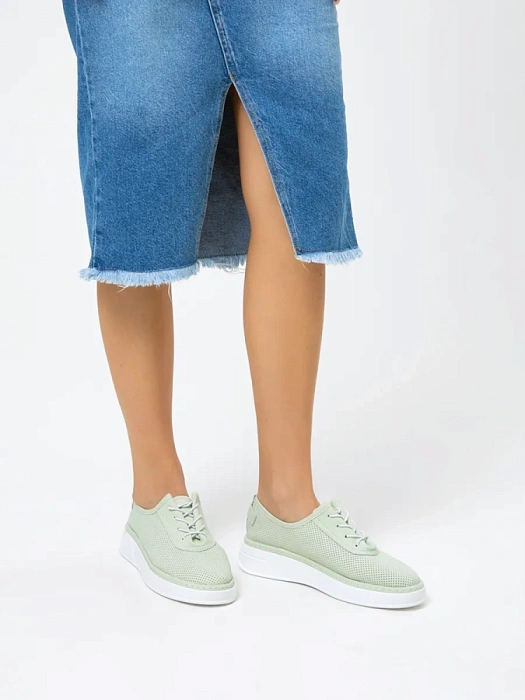 Женские кеды Donna Daniella  зеленые, артикул MU308-010