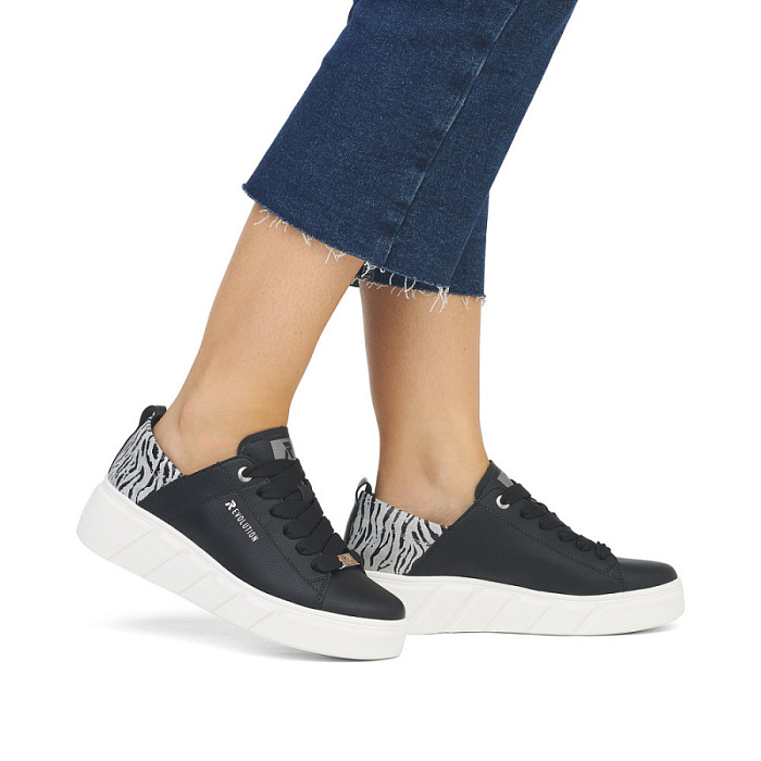 Женские кеды RIEKER черные, артикул W0502-02