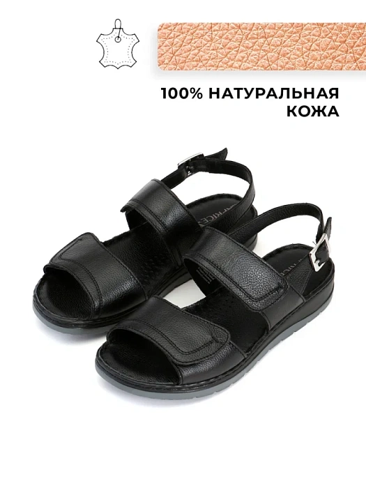 Женские сандалии CAPRICE черные, артикул 9-28153-42-022