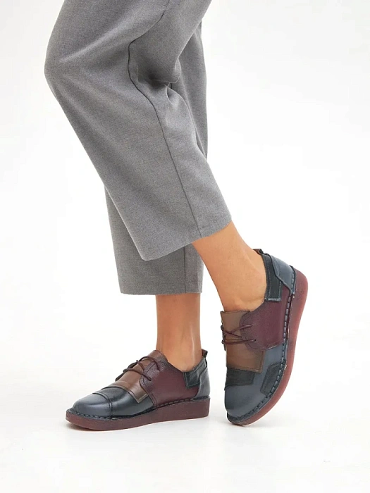 Женские туфли eObuv синие, артикул DB8369-21