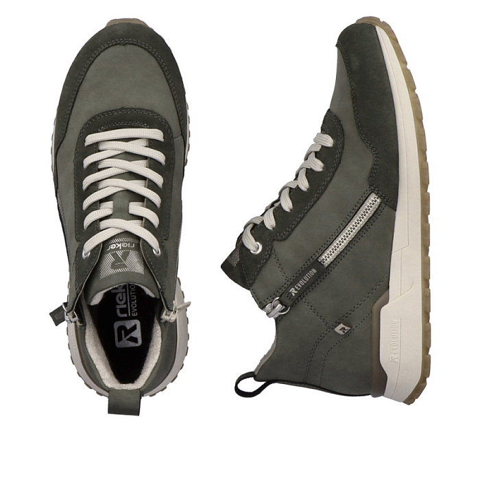 Женские ботинки basic RIEKER зеленые, артикул W0661-54