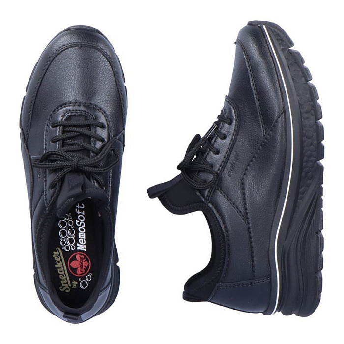 Женские кроссовки RIEKER черные, артикул 48050-00