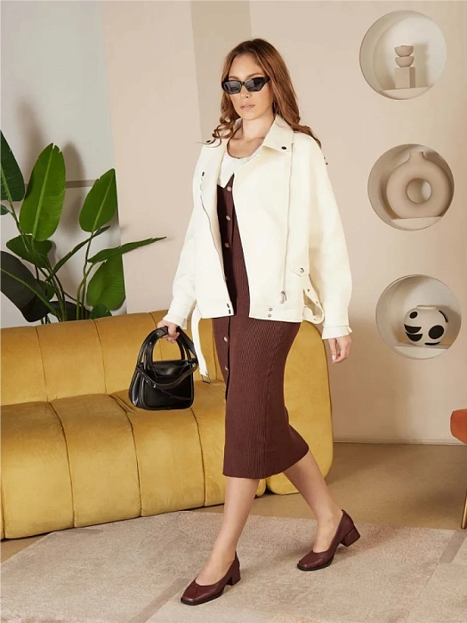 Женские туфли eObuv бордовые, артикул ALW25-HWLC3-070-2