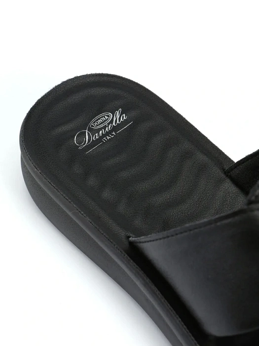 Женские сабо Donna Daniella  черные, артикул 51-CHU4-3-101