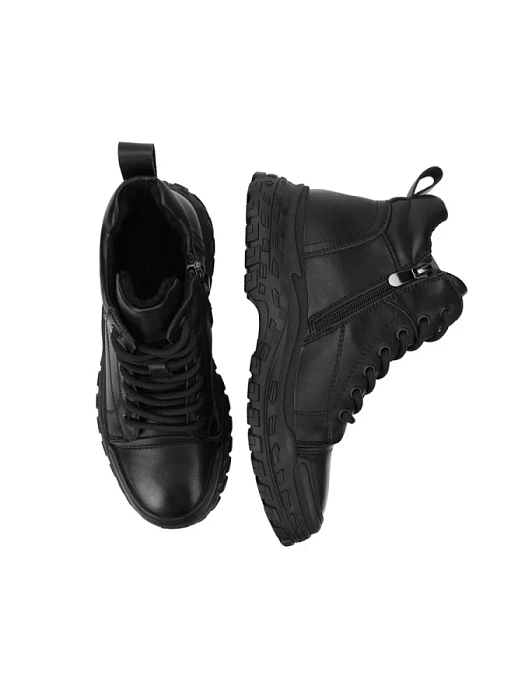 Женские ботинки basic Donna Daniella  черные, артикул JE329-010