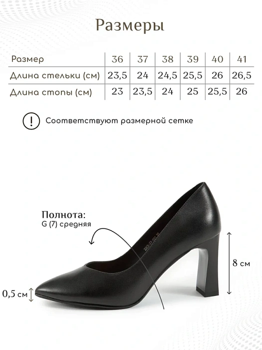 Женские туфли лодочки basic eObuv черные, артикул EO22C5-27-201