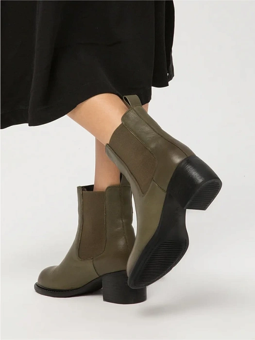 Женские челси FEDERICA RODARI зеленые, артикул 7E-3C520-303