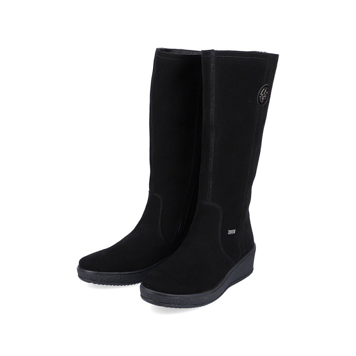 Женские сапоги RIEKER черные, артикул Y4470-00